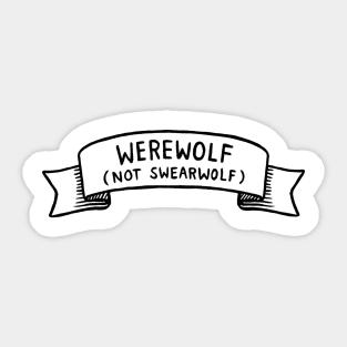 Werewolf (not swearwolf) (What We Do in the Shadows) Sticker